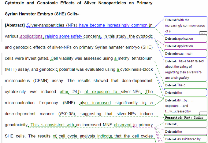 SCI论文英语润色范，Journal of Nanoscience and Nanotechnology（ IF 1.149）发表案例