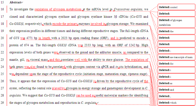 SCI论文英语润色Comparative Biochemistry and Physiology Part B: Biochemistry and Molecular Biology（ IF 2.069）发表案例