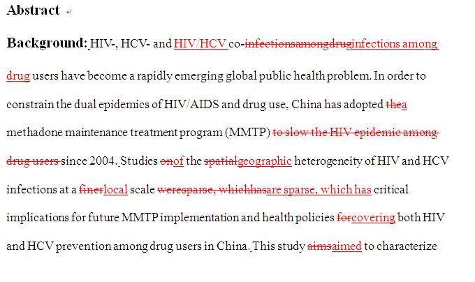 SCI论文英语润色范例，BMC infectious diseases（IF=3.025）发表案例