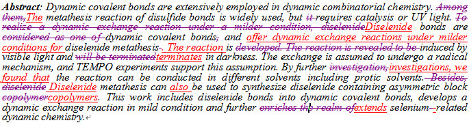 SCI论文英语润色Angewandte Chemie International Edition发表案例